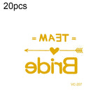 20 PCS Waterproof Bachelor Party Hot Stamping Wedding Bridal Tattoo Stickers, VC-204, VC-205, VC-206, VC-207, VC-208, VC-209, VC-210, VC-211, VC-212, VC-213, VC-214, VC-215, VC-216, VC-217, VC-218, VC-227, VC-228, VC-229, VC-230, VC-231, VC-232, VC-233...
