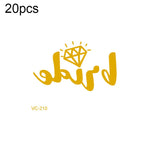 20 PCS Waterproof Bachelor Party Hot Stamping Wedding Bridal Tattoo Stickers, VC-204, VC-205, VC-206, VC-207, VC-208, VC-209, VC-210, VC-211, VC-212, VC-213, VC-214, VC-215, VC-216, VC-217, VC-218, VC-227, VC-228, VC-229, VC-230, VC-231, VC-232, VC-233...
