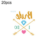20 PCS Waterproof Bachelor Party Hot Stamping Wedding Bridal Tattoo Stickers, VC-204, VC-205, VC-206, VC-207, VC-208, VC-209, VC-210, VC-211, VC-212, VC-213, VC-214, VC-215, VC-216, VC-217, VC-218, VC-227, VC-228, VC-229, VC-230, VC-231, VC-232, VC-233...