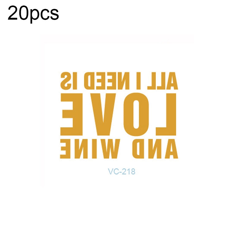 20 PCS Waterproof Bachelor Party Hot Stamping Wedding Bridal Tattoo Stickers, VC-204, VC-205, VC-206, VC-207, VC-208, VC-209, VC-210, VC-211, VC-212, VC-213, VC-214, VC-215, VC-216, VC-217, VC-218, VC-227, VC-228, VC-229, VC-230, VC-231, VC-232, VC-233...