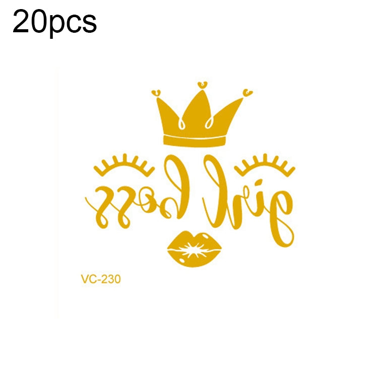 20 PCS Waterproof Bachelor Party Hot Stamping Wedding Bridal Tattoo Stickers, VC-204, VC-205, VC-206, VC-207, VC-208, VC-209, VC-210, VC-211, VC-212, VC-213, VC-214, VC-215, VC-216, VC-217, VC-218, VC-227, VC-228, VC-229, VC-230, VC-231, VC-232, VC-233...