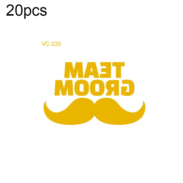 20 PCS Waterproof Bachelor Party Hot Stamping Wedding Bridal Tattoo Stickers, VC-204, VC-205, VC-206, VC-207, VC-208, VC-209, VC-210, VC-211, VC-212, VC-213, VC-214, VC-215, VC-216, VC-217, VC-218, VC-227, VC-228, VC-229, VC-230, VC-231, VC-232, VC-233...