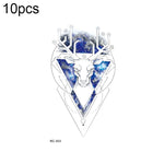 10pcs Waterproof Small Fresh Water Transfer Color Tattoo Stickers, RC-501, RC-502, RC-503, RC-504, RC-505, RC-506, RC-507, RC-508, RC-509, RC-510, RC-511, RC-512, RC-513, RC-514, RC-515, RC-516