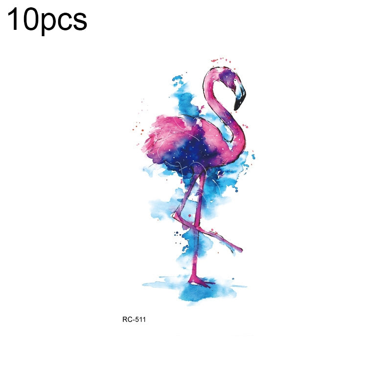 10pcs Waterproof Small Fresh Water Transfer Color Tattoo Stickers, RC-501, RC-502, RC-503, RC-504, RC-505, RC-506, RC-507, RC-508, RC-509, RC-510, RC-511, RC-512, RC-513, RC-514, RC-515, RC-516