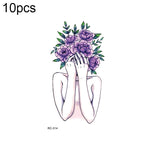 10pcs Waterproof Small Fresh Water Transfer Color Tattoo Stickers, RC-501, RC-502, RC-503, RC-504, RC-505, RC-506, RC-507, RC-508, RC-509, RC-510, RC-511, RC-512, RC-513, RC-514, RC-515, RC-516