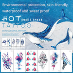 10pcs Waterproof Small Fresh Water Transfer Color Tattoo Stickers, RC-501, RC-502, RC-503, RC-504, RC-505, RC-506, RC-507, RC-508, RC-509, RC-510, RC-511, RC-512, RC-513, RC-514, RC-515, RC-516