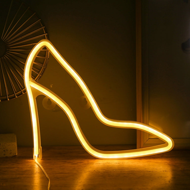 LED High Heels Neon Modeling Lights Bar Cafe Decoration Lights Lights, Warm Light, Blue Light, Pink Light, Red Light