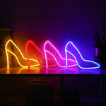LED High Heels Neon Modeling Lights Bar Cafe Decoration Lights Lights, Warm Light, Blue Light, Pink Light, Red Light