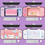 Cute Cat Ear Computer Keyboard Desk Pad Mouse Pad, 400 x 800 x 3mm, 400 x 800 x 2mm
