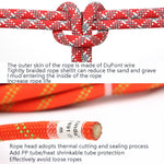 XINDA XD-S9801 Static Rope Outdoor Climbing Rope Speed Down High-Altitude Homework Safety Rope, Length: 2m, Diameter:, 9mm (Black), 9mm (Orange), 9mm (Red Gray), 10mm (Black), 10mm (Orange), 10mm (Red Gray), 10.5mm (Blue), 10.5mm (Black), 10.5mm (Orang...