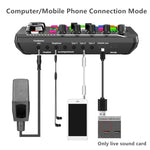 F998 Live Sound Card 16 Sound Effects Noise Reduction Mixers, F998