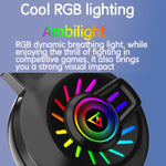 FOREV G97 RGB Luminous Wired Game Headset with Mic, Spec:, 7.1 Channel (Black)