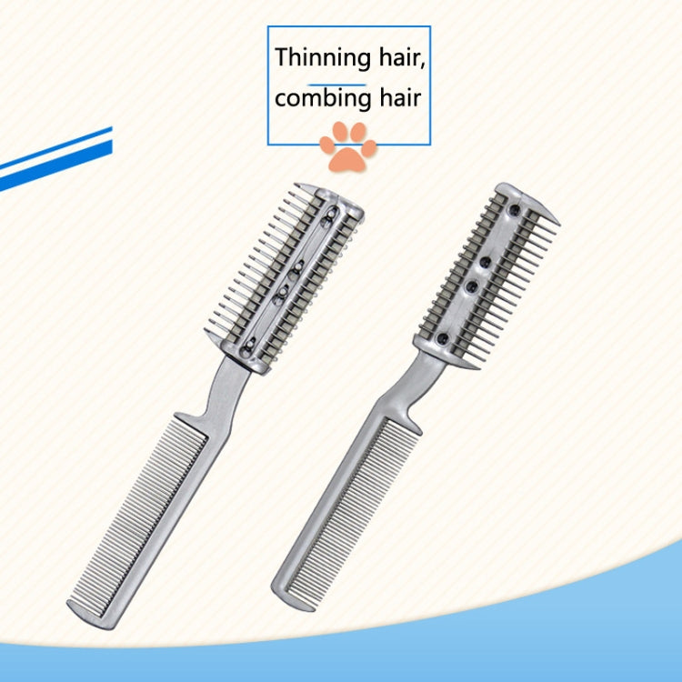 2 PCS Pet Cleaning Dead Hair Hair Removal Knife Soft Hair Removal Comb, Hair Removal Knife