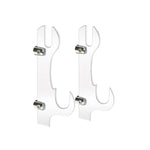 حامل سيف الساموراي وغمده من الأكريليك، شفاف، أسود