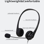 SOYTO SY490 Teaching Office Network Class Student Education Computer Headset, Style:, Double Ear Black Separation USB