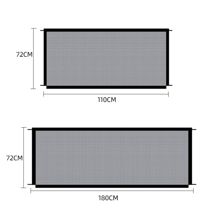 Pet Protective Fence Dog Isolation Net, Size：, 180x72cm, 110x72cm
