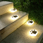 Bear Paw Outdoor Solar LED Courtyard Buried Light, White Light, Warm Light