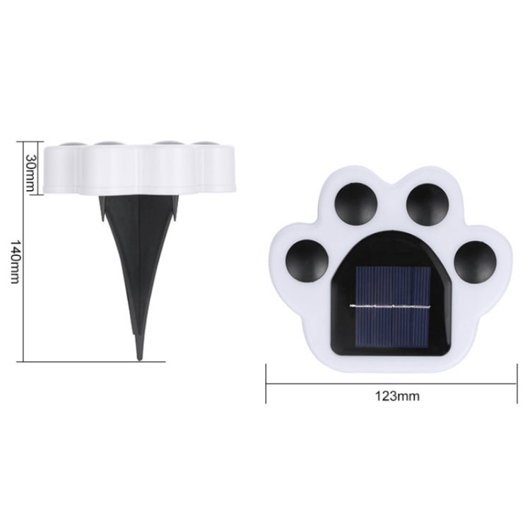 Bear Paw Outdoor Solar LED Courtyard Buried Light, White Light, Warm Light