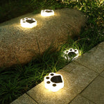 Bear Paw Outdoor Solar LED Courtyard Buried Light, White Light, Warm Light