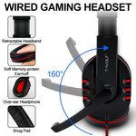 T-WOLF TF-800 4 in 1 Gaming Luminous Keyboard Mouse Headset Set