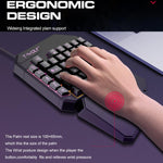 T-WOLF Mobile Gaming One-Handed Keyboard，Specification：, T19 Keyboard, TF-900 Set, Keyboard + Mouse + Throne