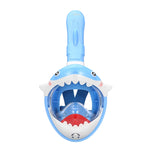 Cartoon Kids Full Dry Diving Mask Swimming Anti-Fog Snorkeling Mask, XS