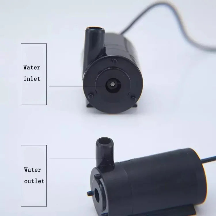 Quiet Mini Horizontal Vertical Submersible Pump, Style: White Horizontal, White Horizontal, White Vertical, Black Horizontal, Black Vertical