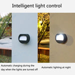 Solar Outdoor Waterproof LED Round Wall Lamp Stair Light, White Light, Warm Light