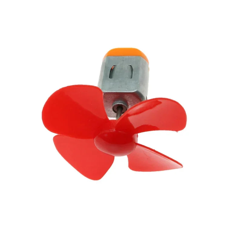 100 PCS Four-Blade Propeller Technology Made Toy Accessories, Random Color Delivery, Four-Blade Propeller