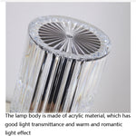 USB Charging Touch Diamond Crystal Table Lamp, USB Charging(RGB with Remote Control 16 Color)