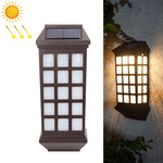 Solar Outdoor Long Panes Fence Wall Light Garden Decoration, Warm Light, White Light