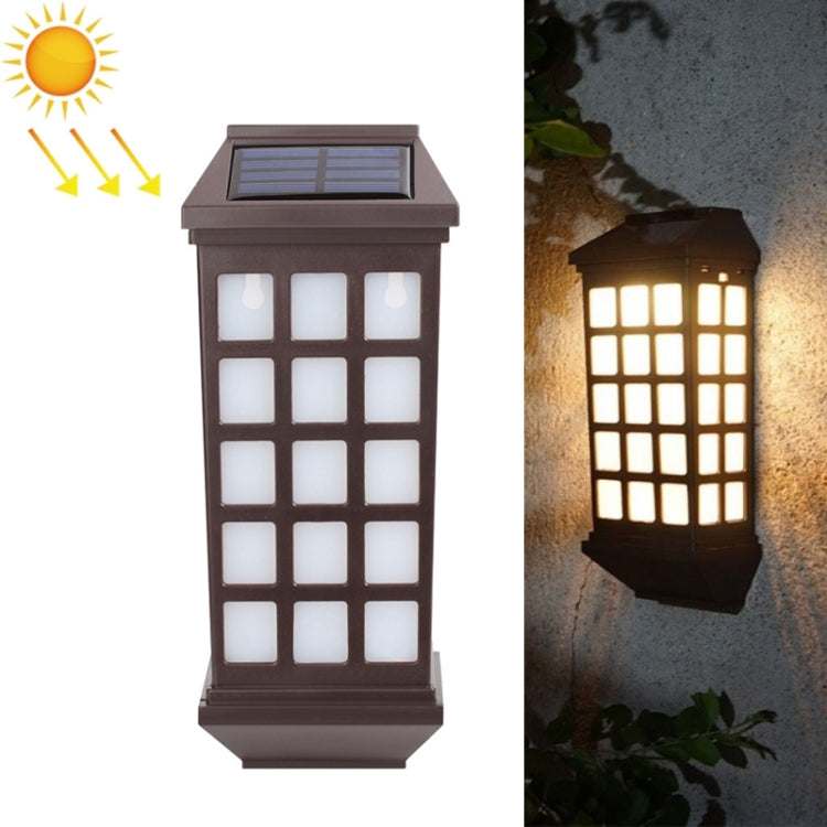 Solar Outdoor Long Panes Fence Wall Light Garden Decoration, Warm Light, White Light
