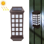 Solar Outdoor Long Panes Fence Wall Light Garden Decoration, Warm Light, White Light