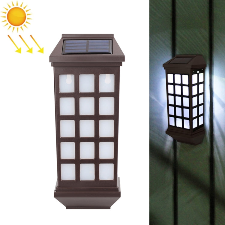 Solar Outdoor Long Panes Fence Wall Light Garden Decoration, Warm Light, White Light