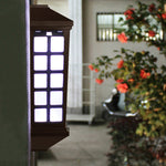 Solar Outdoor Long Panes Fence Wall Light Garden Decoration, Warm Light, White Light