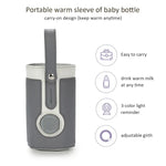027 Leather Insulated Baby Bottle Cover Heating Bottle Bag, Free Size