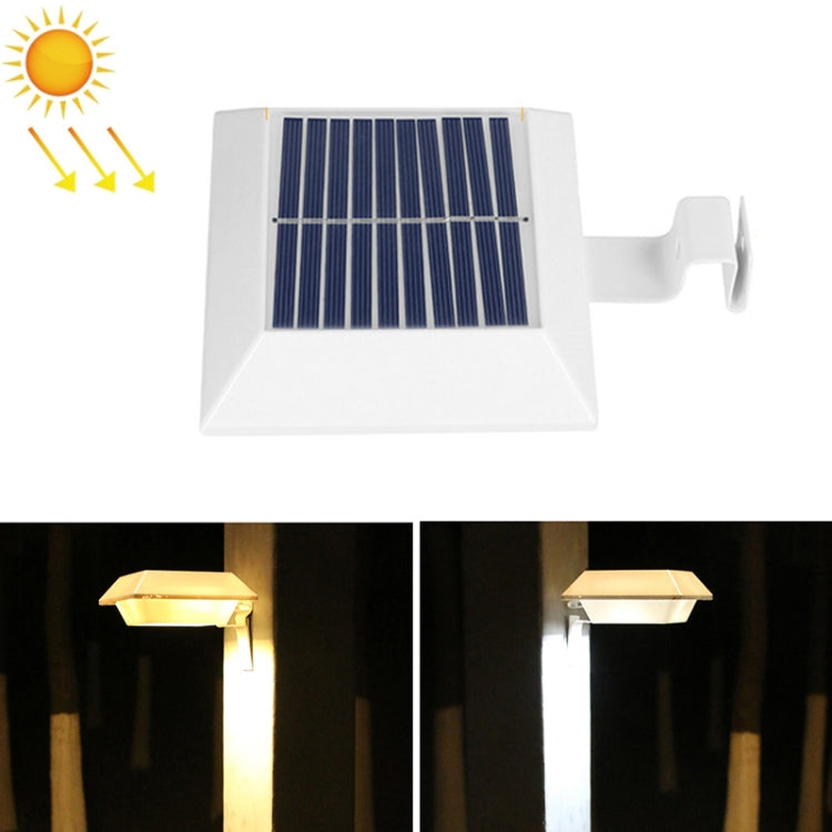 12 LED Solar Outdoor Railing Stair Square Wall Light, Black Shell-White Light, Black Shell-Warm Light, White Shell-White Light, White Shell-Warm Light