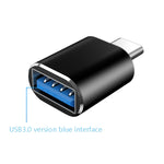 10 قطع محول OTG USB 3.0 أنثى إلى USB-C / Type-C ذكر، 10 قطع بدون مؤشر