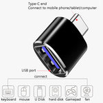 10 قطع محول OTG USB 3.0 أنثى إلى USB-C / Type-C ذكر، 10 قطع بدون مؤشر