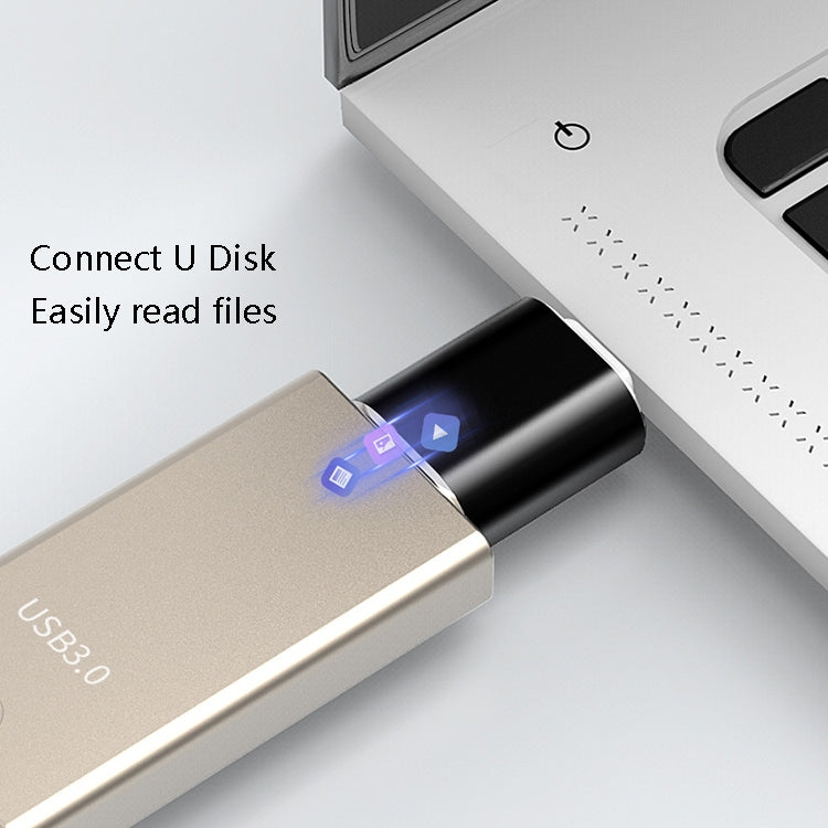 10 قطع محول OTG USB 3.0 أنثى إلى USB-C / Type-C ذكر، 10 قطع بدون مؤشر