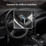 10 قطع محول OTG USB 3.0 أنثى إلى USB-C / Type-C ذكر، 10 قطع بدون مؤشر