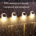 8 LED Outdoor Solar Courtyard Waterproof Wall Light, White Light, Warm Light