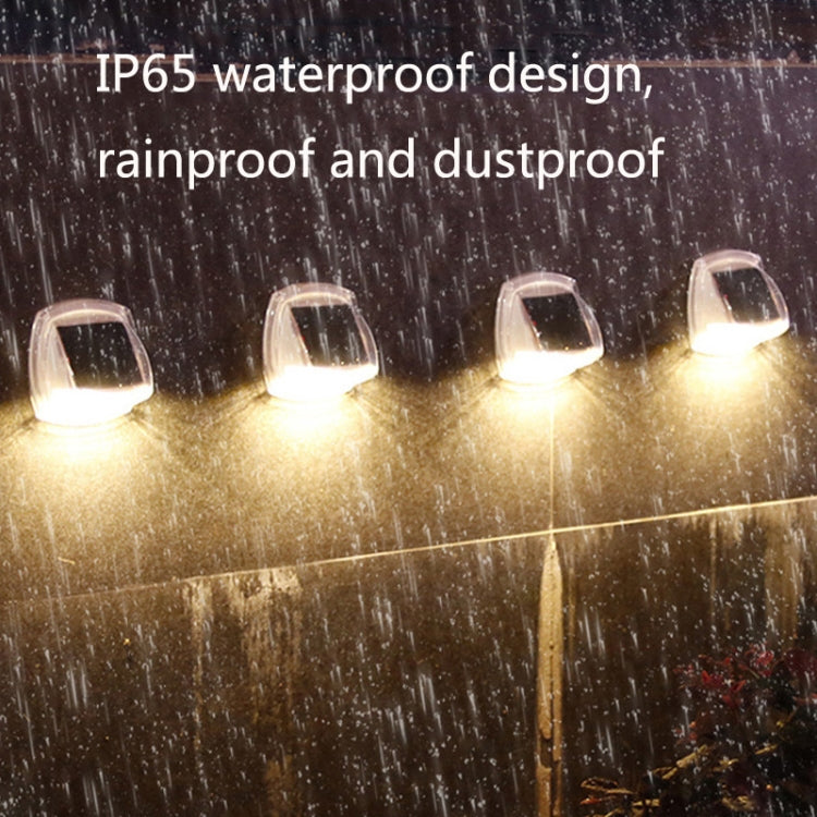 8 LED Outdoor Solar Courtyard Waterproof Wall Light, White Light, Warm Light