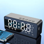 مكبر صوت بلوتوث منبه صغير مع مرآة ZXL-G50 يدعم بطاقة TF، ZXL-G50 أسود، ZXL-G50 أبيض، ZXL-G50 وردي