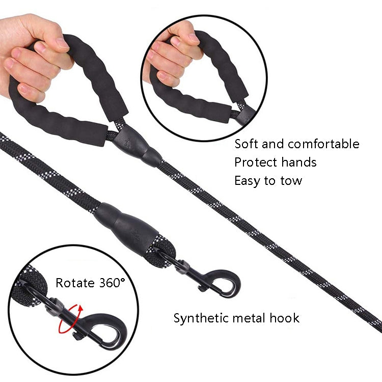 Pet Supplies Reflective Dog Pull Rope, Size:, Length 150cm Thick 1.2cm, Long 150cm Thick 0.8cm, Long 200cm Thick 1.2cm