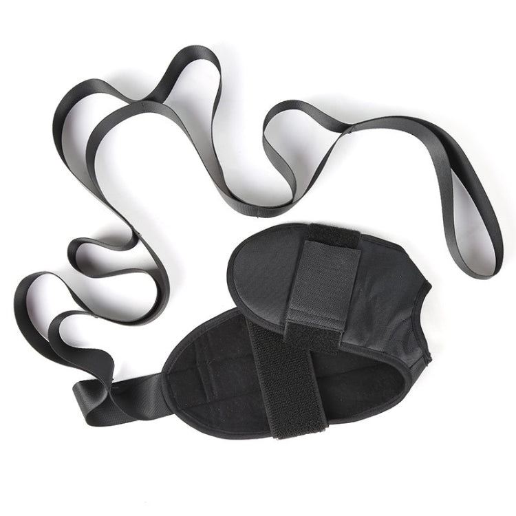 Yoga Stretch Trainer Rehabilitation Correction Belt Foot Drop Stretcher, Oxford Black