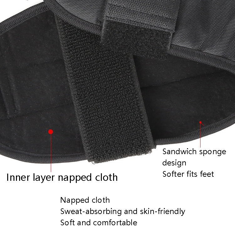 Yoga Stretch Trainer Rehabilitation Correction Belt Foot Drop Stretcher, Oxford Black