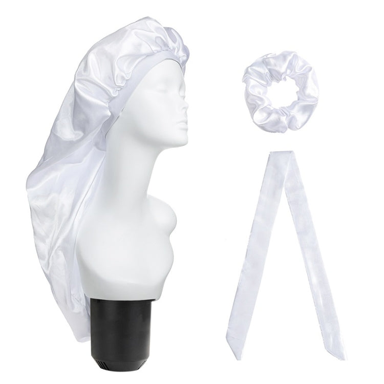 3 PCS/Set Hair Care Long Cap + Turban + Hair Ring, Red, Blue, Purple, Black, White, Orange, Rose Red, Silver, Champagne, Lake Blue