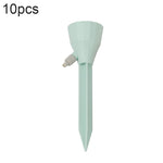 10pcs Household Potted Plant Drip Irrigation Adjustable Automatic Watering Device, Pink, Green, Beige White