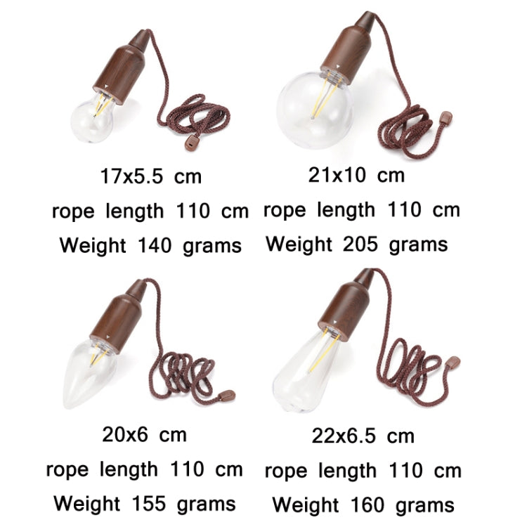 Camping Tent Pull-switch Atmosphere Night Light, Style:, Small Spherical, Large Spherical, Circular Cone, Ellipsoid